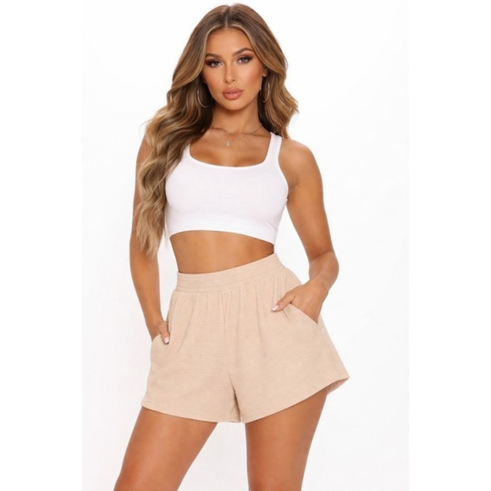 Fabletics Shannon High Waisted Shorts Sunrise Orange Size S